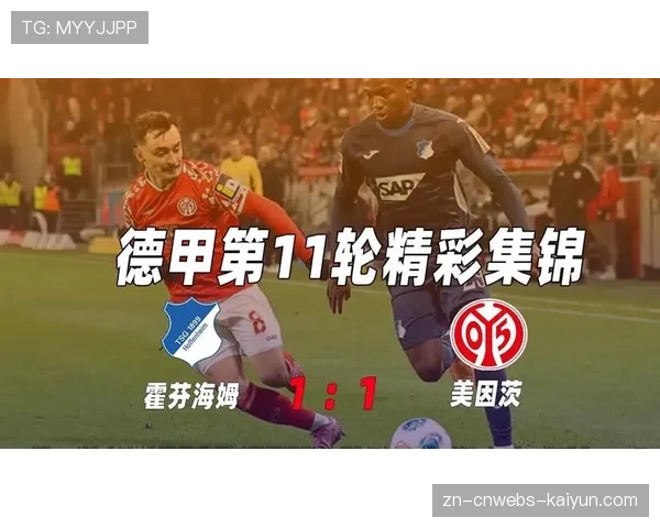 霍芬海姆3-2逆转美因茨，比赛最后十分钟共产生三粒进球